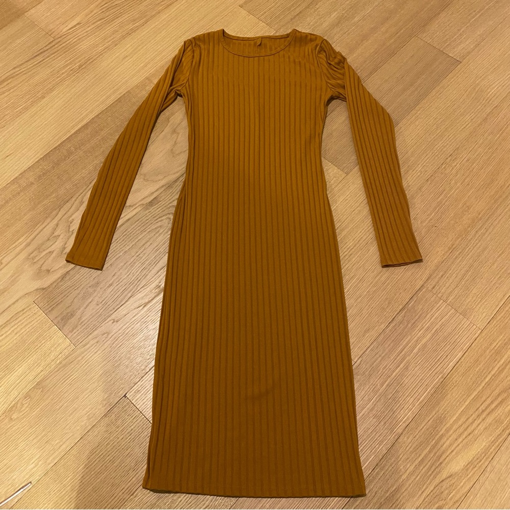 Long sleeve stretchy work dress size XS